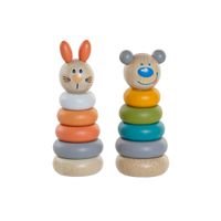 Zabawa Edukacyjna Home ESPRIT 5,5 x 5,5 x 14 cm zwierzęta (2 Sztuk)