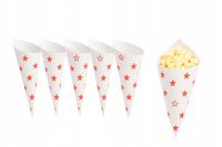 TOREBKI na popcorn 250g rożki szpice do popcornu koperty opakowania 500szt.