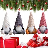 Zestaw Skrzatów Gnomów Świątecznych Pod Choinkę Krasnale Ozdobne 4 Sztuki