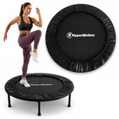 Trampolina HyperMotion fitness domowa stalowa cm czarna do 100 kg