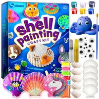 Malowanie MUSZELEK Zestaw dla Dzieci Farby Kreatywna Zabawka Rękodzieło