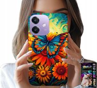 ETUI DO OPPO A60 5G - MOTYLE MOTYLKI KWIATKI RÓŻE OBUDOWA