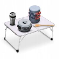 MAŁY ogrodowy STÓŁ ROZKŁADANY kempingowy STOLIK TURYSTYCZNY składany WALIZK