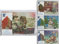 Maty stołowe 6+6 bożonarodzeniowe (41x27 + 9,5x9,5 cm)   SN51769