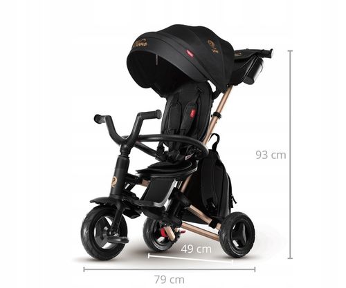 ROWEREK TRÓJKOŁOWY WIELOFUNKCYJNY QPLAY NOVA+ RUBBER GOLDEN MILLY MALLY na Arena.pl