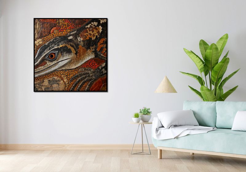 Plakat 100x100cm Oko Jaszczurki zdjęcie 4