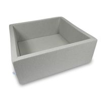 Suchy basen 110x110x40cm jasnoszary bez piłek