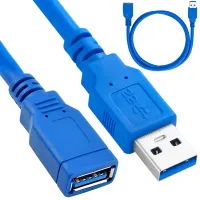 Kabel przedłużacz USB 3.0 adapter ekranowany 1,5m