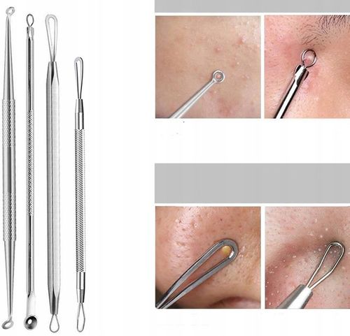 10× łyżeczki UNNY pęseta igła do usuwania zaskórników wągrów pryszczy na Arena.pl