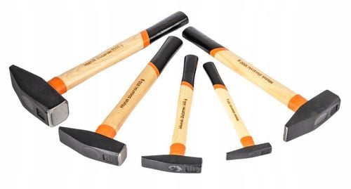 ZESTAW MŁOTKÓW MŁOTKI ŚLUSARSKIE DREWNIANY TRZONEK MŁOTEK 100g-2KG na Arena.pl