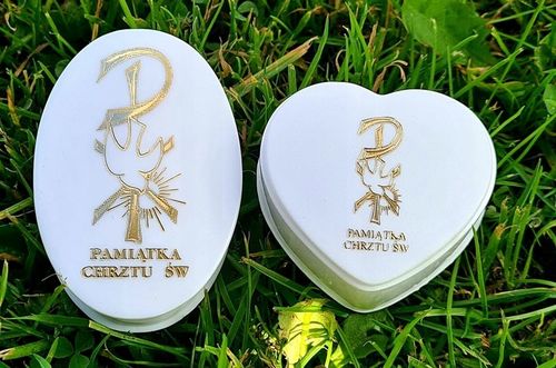 SREBRNY ŁAŃCUSZEK I MEDALIK KOMUNIA CHRZEST 50 CM na Arena.pl