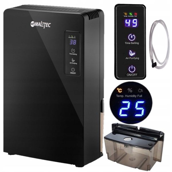 Osuszacz Powietrza Mocny 90W Pochłaniacz Wilgoci Cichy Wydajny Zbiornik 2,2 zdjęcie 5