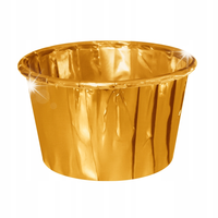 Złote Papilotki do Muffinek - 100 Sztuk Eleganckich Foremek