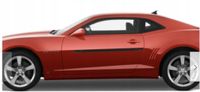 Chevrolet Camaro 10-15 Listwy CZARNE Boczne Drzwi