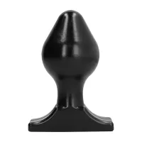 all black ab45 wtyczka analna 16 cm, anatomiczny kształt, rowkowana