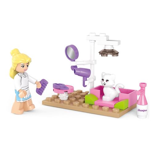 KLOCKI SLUBAN GD Fryzjer dla zwierząt Salon piękności dla psów komp. z LEG COB na Arena.pl