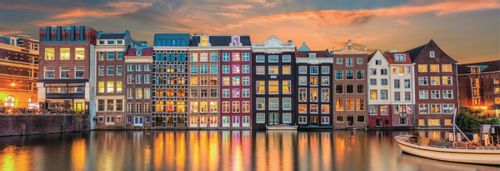 Puzzle 1000 Elementów Panorama High Quality Bright Amsterdam na Arena.pl