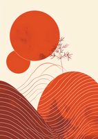 Plakat 67,5x95cm Ciepło Czerwieni