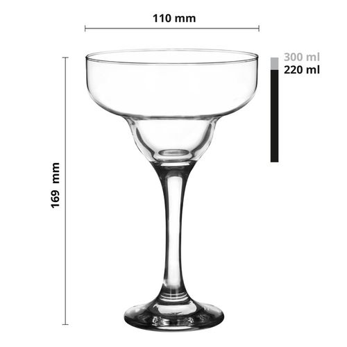 Glasmark KIELISZEK MARGARITA DRINK KOKTAJL 220ml 6 SZTUK Kieliszki na Arena.pl