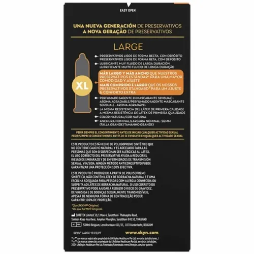 skyn large prezerwatywy bez lateksu 56mm 10 sztuk komfort xl na Arena.pl