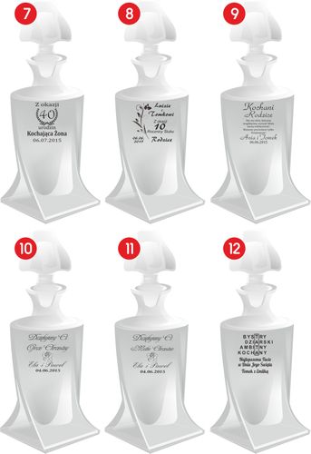 Karafka podziękowanie urodziny Etui 6 kieliszków na Arena.pl