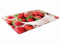 SZKLANA DESKA KUCHENNA 60x20 136c Truskawki