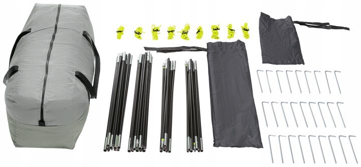 Namiot rodzinny kempingowy duży 4 osobowy McKinley 2 sypialnie wodoodporny zdjęcie 10