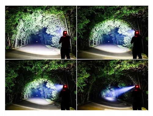 MOCNA LATARKA CZOŁOWA AKUMULATOROWA 3x LED CREE XM L T6 CZOŁÓWKA NA GŁOWĘ na Arena.pl