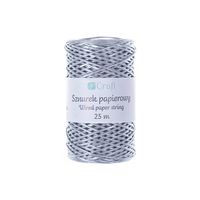 SZNUREK PAPIEROWY Z DRUCIKIEM SREBRNY DPSZ-014 DP CRAFT