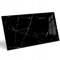 GRES PŁYTKI PODŁOGOWE ŁAZIENKOWE CZARNY MARMUR BIAŁA ŻYŁA 120X60 cm POŁYSK