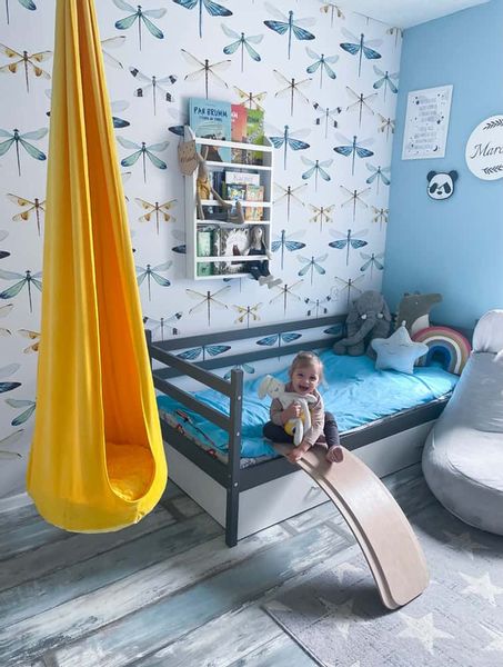 huśtawka kokon żółty zdjęcie 4