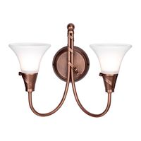 Ścienna lampa retro EM2-COPPER do przedpokoju miedziana