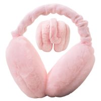 Puchate nauszniki zimowe na uszy pluszowe ciepłe futrzane opaska klasyczna