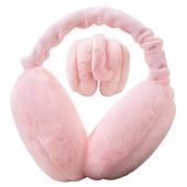 Puchate nauszniki zimowe na uszy pluszowe ciepłe futrzane opaska klasyczna