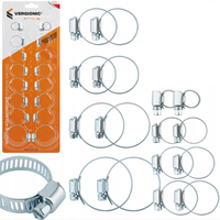 OPASKI ZACISKOWE ŚLIMAKOWE METALOWE OBEJMY CYBANTY ZESTAW 16 szt.