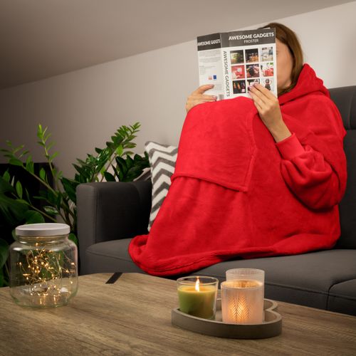 Bluzair - Bluza koc - Czerwony na Arena.pl