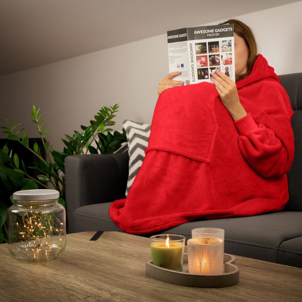 Bluzair - Bluza koc - Czerwony zdjęcie 11