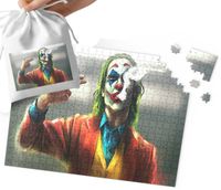 PUZZLE - BATMAN JOKER WZORY Z FILMÓW I GIER 120el + WORECZEK