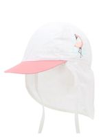 Czapka letnia dziewczęca z ochroną szyi flaming 44-46 YOCLUB