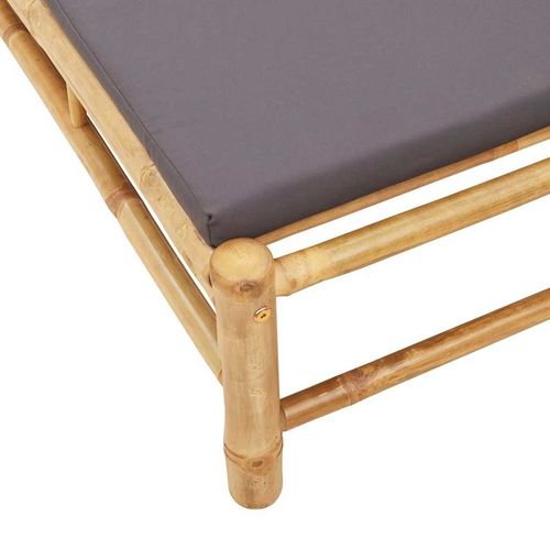 Leżak z poduszkami, 55x199x30 cm, bambus na Arena.pl