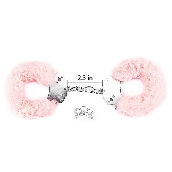 Fetish Pleasure Fluffy Handcuffs Pink zdjęcie 2