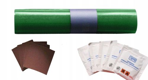 zestaw naprawczy do łatania plandek 220x32cm zielony na Arena.pl