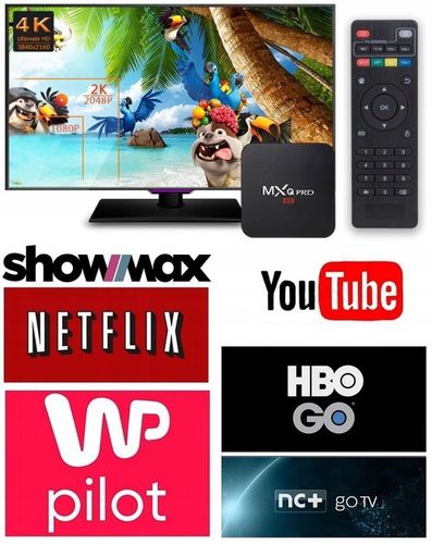 SMART TV BOX MXQ PRO 4K 1+8GB ANDROID 11.1 WIFI SD 5G DEKODER JĘZYK na Arena.pl