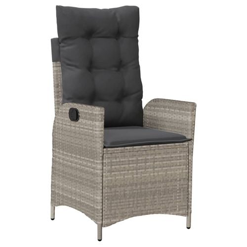 7-cz. zestaw mebli ogrodowych z poduszkami, szary, rattan PE na Arena.pl