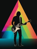 Plakat 60x80cm Pryzmat przez Gitarę