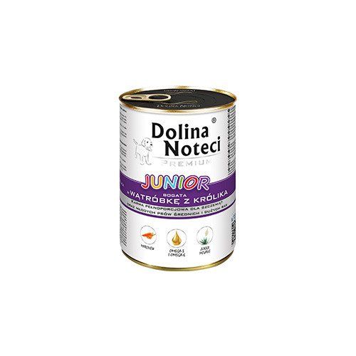 Dolina Noteci Junior bogata w wątróbkę z królika 24 x 400 g na Arena.pl