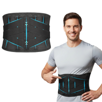 Pas lędźwiowy ortopedyczny kręgosłupa stabilizator wsparcie 7 fiszbin L/XL