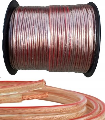PROFESJONALNY KABEL PRZEWÓD GŁOŚNIKOWY 2x1,5mm CCA HQ 50m. na Arena.pl