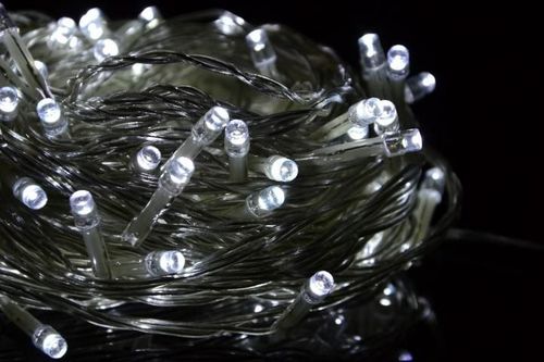 Świąteczny LED łańcuch - 18 m, 200 LED, zimna biel na Arena.pl