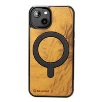 drewniane etui bewood do iphone 15 imbuia z magsafe